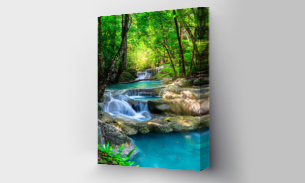 Wizualizacja Obrazu : #96026494 Beautiful waterfall in Thailand tropical forest