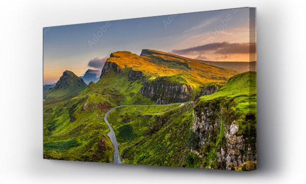 droga, góry, isle of skye, Krajobrazy, mountain valley, natura, Panorama