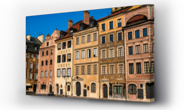 Wizualizacja Obrazu : #985662947 Zabytkowe kamienice na Rynku Starego Miasta w Warszawie