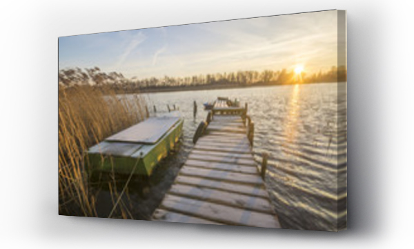 Krajobrazy, Pomost, łódka