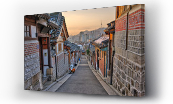 Wizualizacja Obrazu : #99745940 Bukchon Hanok Village in Seoul, South Korea